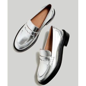Madewell Silver Loafers